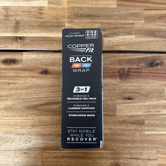 Copper Fit Back Support 3 IN 1 Fits 30”- 48” Waist UNISEX - Picture 8 of 11